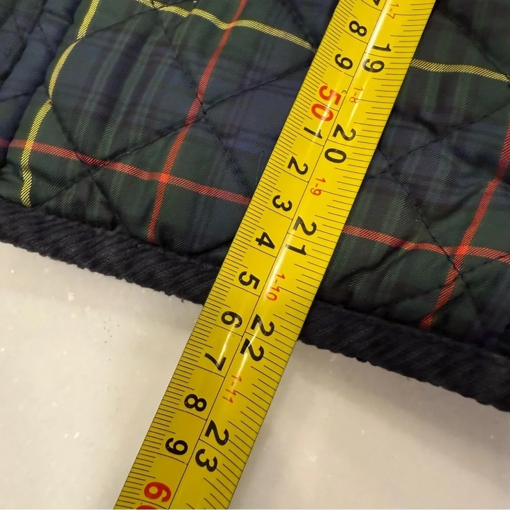 Ralph Lauren Jacket Youth Size L (12-14) Full Zip Tartan Plaid Quilted EUC RARE